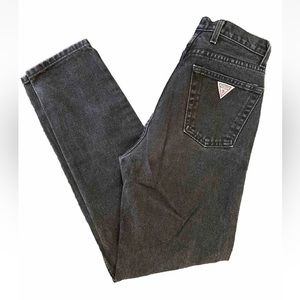 Vtg. GUESS Women’s Black American Tradition Straight Leg jeans Size 29 USA